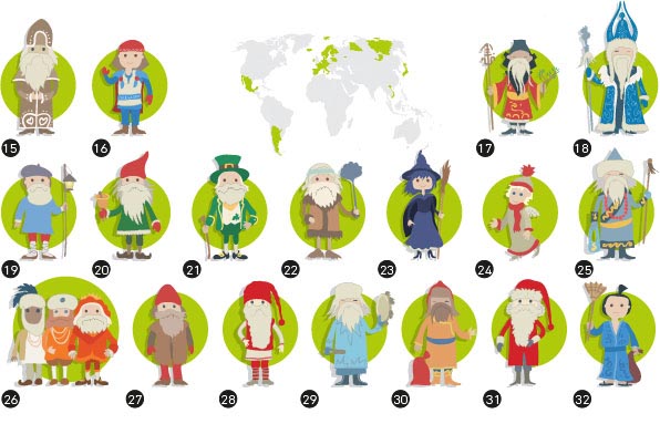 Целый легион добрых волшебников: 30 имен и «коллег» Деда Мороза в разных странах