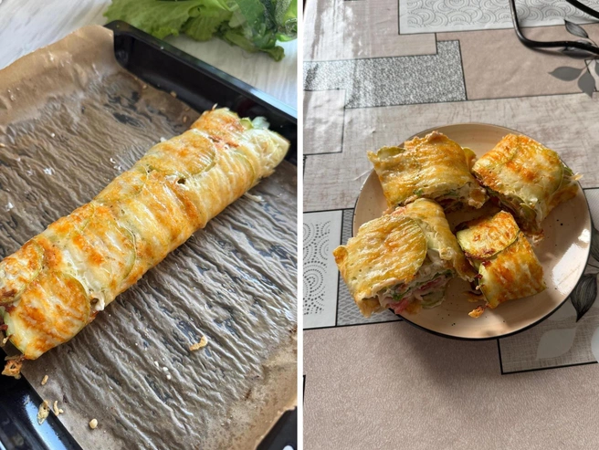 Всего за несколько минут можно получить вкусное блюдо из кабачков | Источник: Елена Рублева / V1.RU