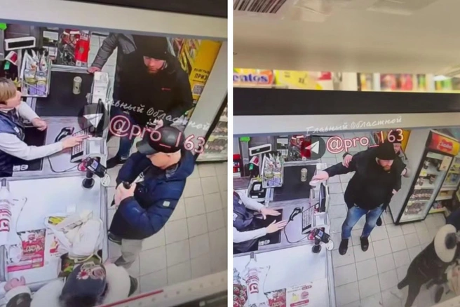 Происшествие случилось прямо под камерами «Магнита» | Источник: «ЧП Тольятти» / vk.com