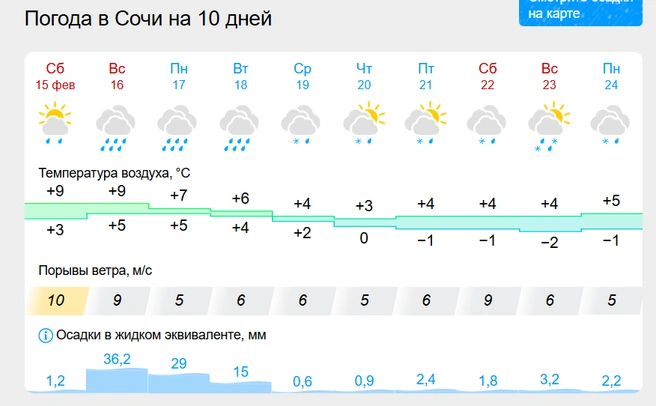 Cкриншот | Источник: gismeteo.ru