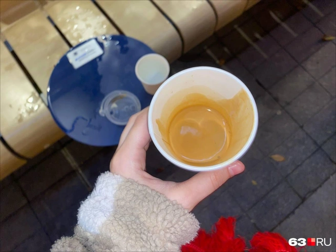 Самый приятный эспрессо на обзоре. Его готовят из смеси зерен из Колумбии, Гватемалы и Бразилии | Источник: Ксения Бирюкова / 63.RU