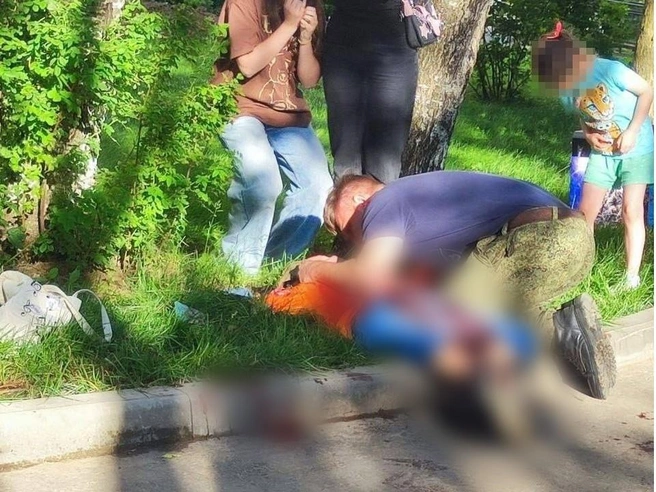 Мужчина ударил ножом в шею девятилетнего ребенка в Сергиевом Посаде | Источник: Агентство «Москва» / T.me