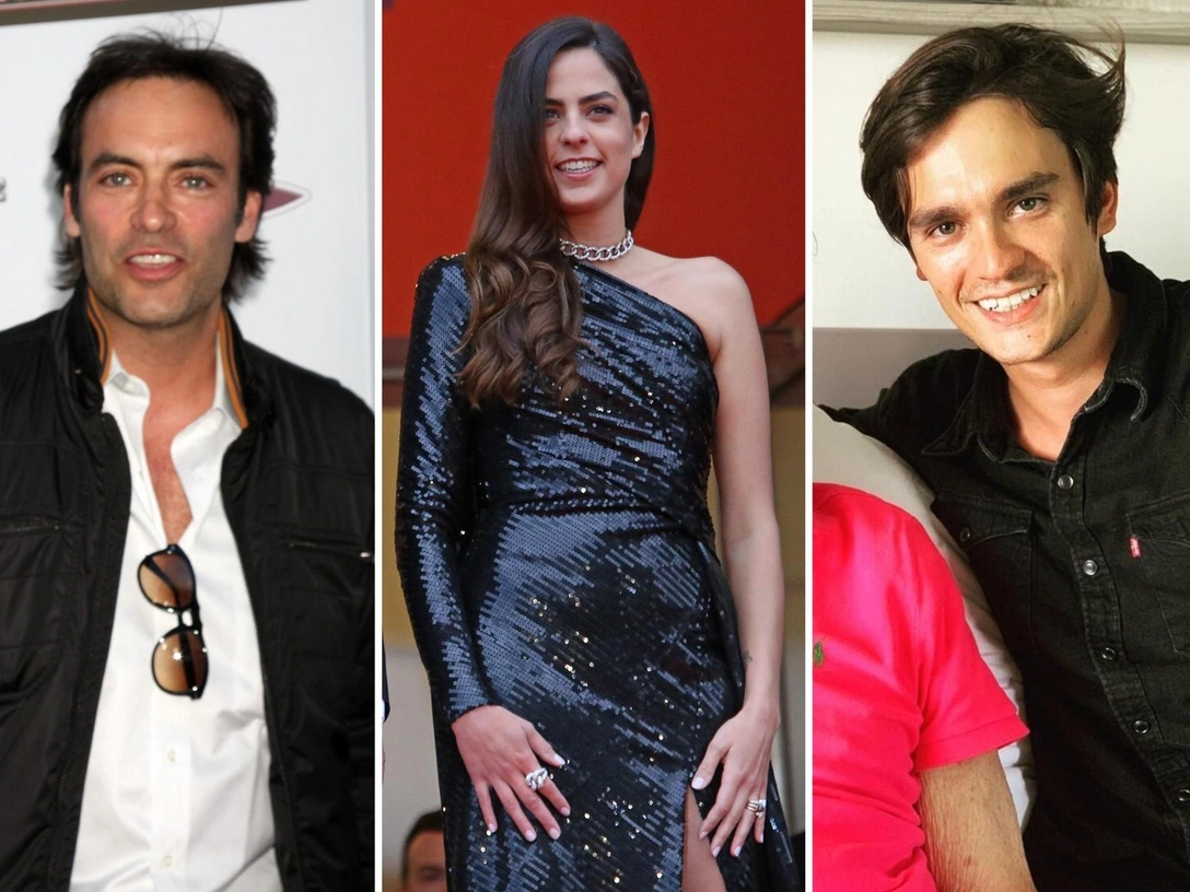 Энтони, Анушка и Ален-Фабьен Делон | marieclaire.ru