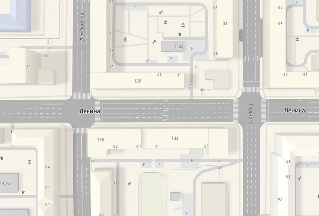 Два П-образных перехода на улице Ленина подряд | Источник: 2gis.ru
