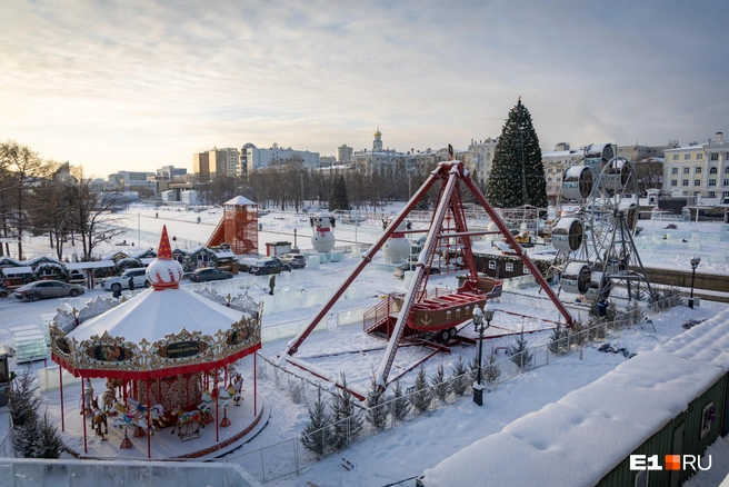 В городке будет площадка аттракционов | Источник: Владислав Лоншаков / E1.RU 