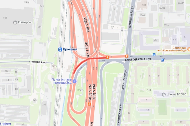 Водителей ждут ночные перекрытия на ЗСД и М-11 «Нева» | Источник: пресс-служба «Магистрали северной столицы»