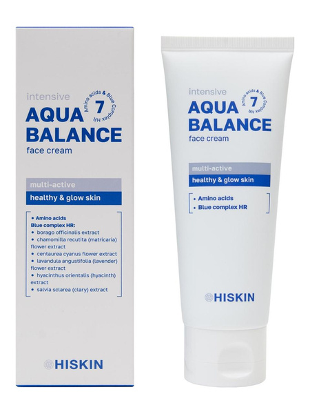 Крем для лица ультраувлажняющий с витаминами и фитокомплексом Aqua Balance Hiskin 