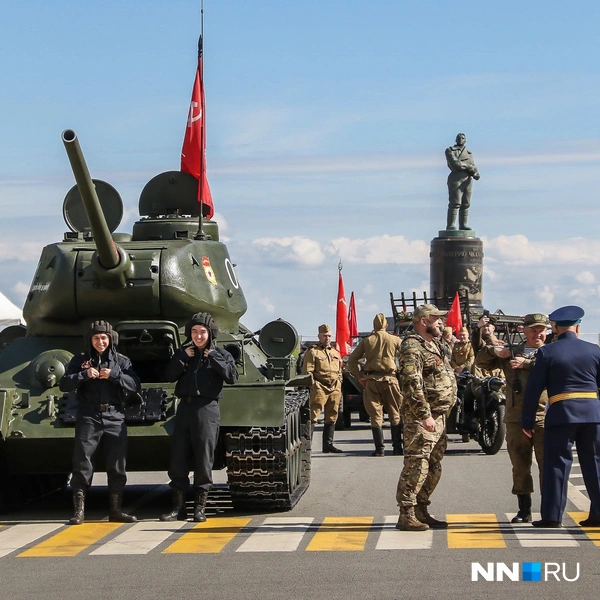 Так выглядела площадь Минина в прошлом году | Источник: Наталья Бурухина / NN.RU