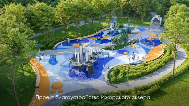 Тут появятся три детские игровые зоны | Источник: Сергей Собянин / T.me