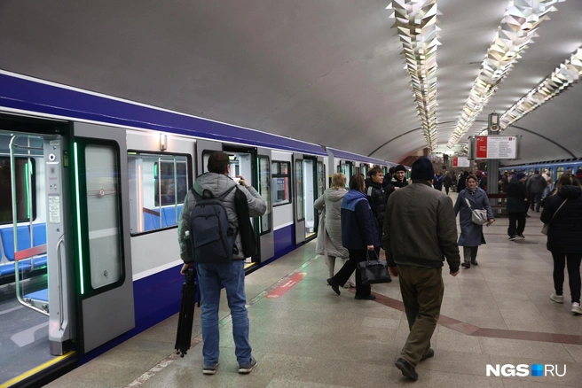 Новый поезд очень отличается от старых составов | Источник: Александр Ощепков / NGS.RU