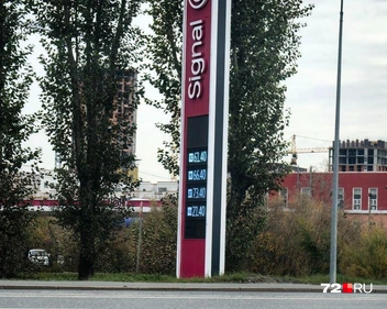 Готовы удивляться? Фиксируем цены октября на заправке под брендом Signal | Источник: Павел Красоткин / 72.RU
