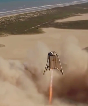 SpaceX испытала корабль, сильно напоминающий пепелац (видео)