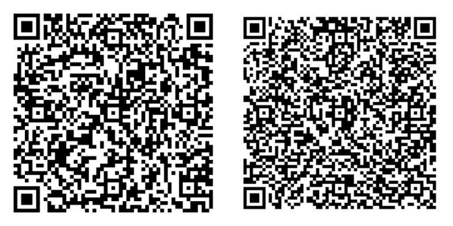 Слева&nbsp;— QR-код на скачивание «Мобильного бариста», справа&nbsp;— на приложение Chai&amp;Coffee (12+) | Источник: Сhai&amp;Сoffee