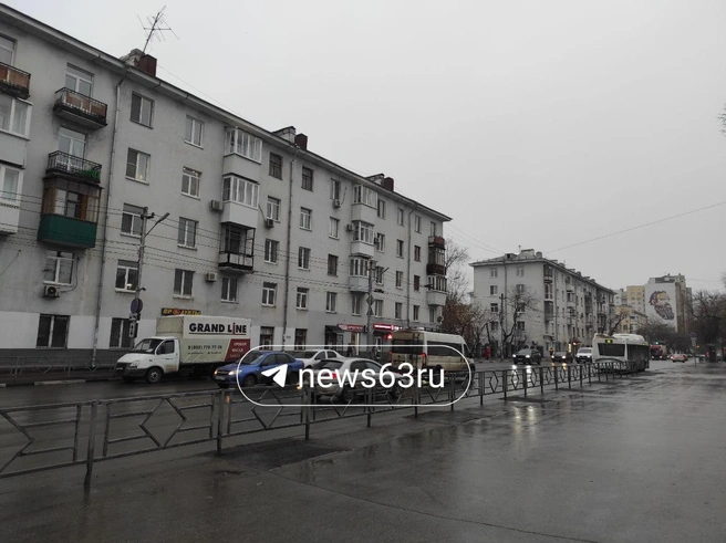 Горожан успокоили тем, что вместо спиленных деревьев поставят красивые вазоны | Источник: читатель 63.RU