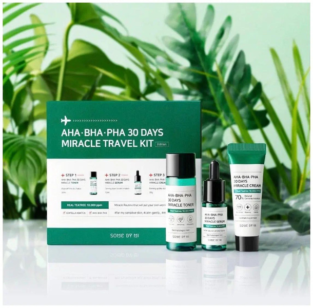 Набор SOME BY MI миниатюр 30 Days Miracle Travel Kit для проблемной кожи лица