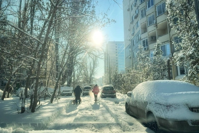 Фотограф показал Волгоград морозным утром