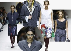 Первый (второй, третий и четвертый) выход Беллы Хадид на шоу Prada