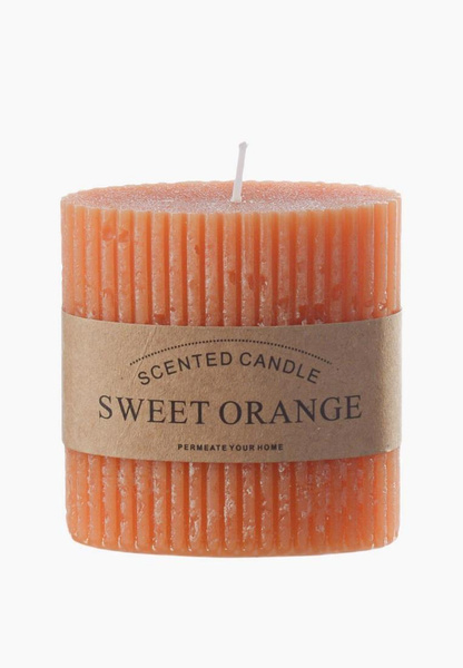 Свеча ароматическая Decogallery "Sweet orange", цвет: оранжевый, MP002XU041HN — купить в интернет-магазине Lamoda