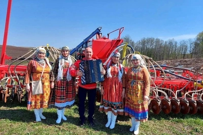 Праздник первой борозды в удмуртской деревне Башкирии