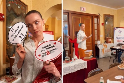 Омичка провела Тотальный диктант в Нью-Йорке