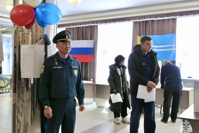 МЧС Тувы обеспечивает безопасность на выборах