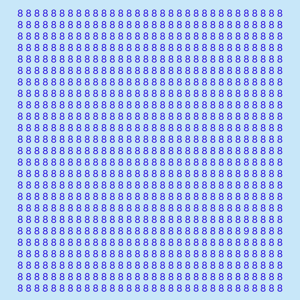 Где «9»? Вундеркинд нашел 3 «9» на картинке за 10 секунд, а сколько времени понадобится вам?