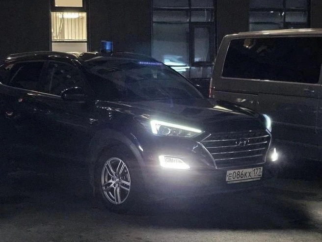 Также присутствовал Hyundai Tucson с московскими номерами. | Источник: Даниил Румянцев / E1.RU