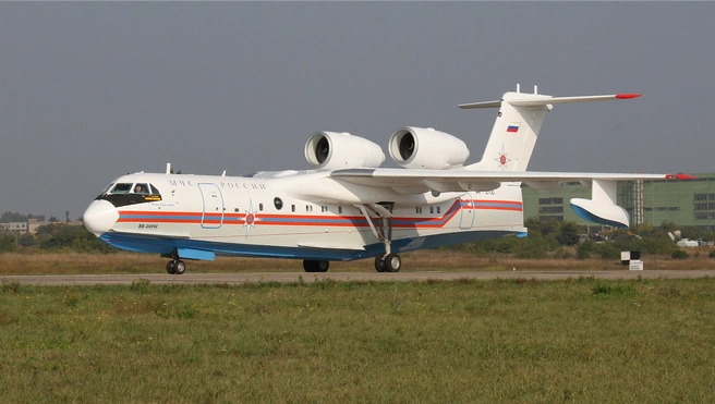 Самолет Бе-200 предоставили МЧС в феврале | Источник: пресс-служба ТАНТК им. Г. М. Бериева