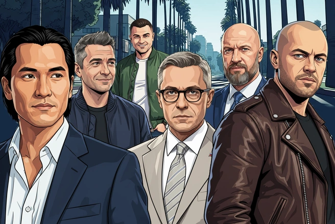 Мы попросили изобразить крутых героев нашей подборки в стиле игры GTA | Источник: Мария Романова / Городские медиа