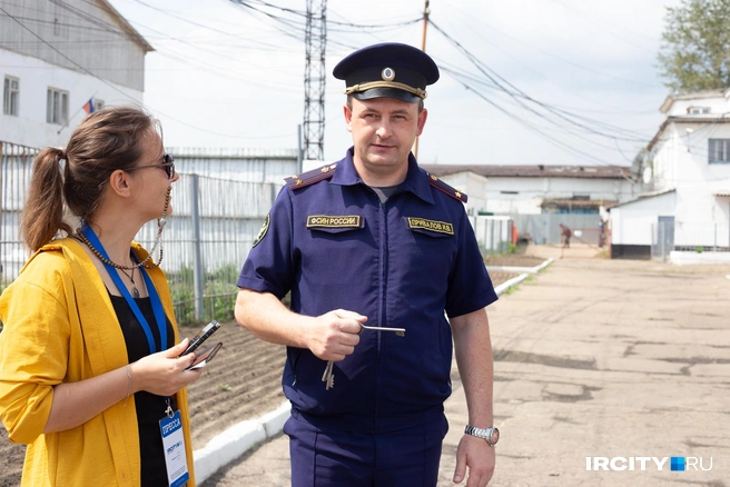Иван Привалов — замначальника по воспитательной работе в ИК-14 | Источник: Даниил Конин / «ИрСити»
