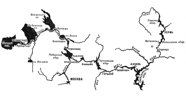 Волго балтийский канал карта