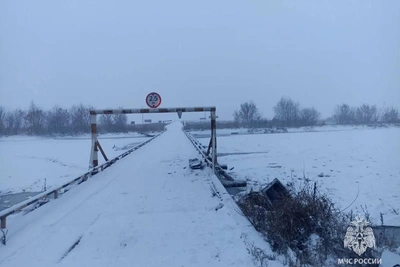 Машина съехала в реку Ик в Башкирии