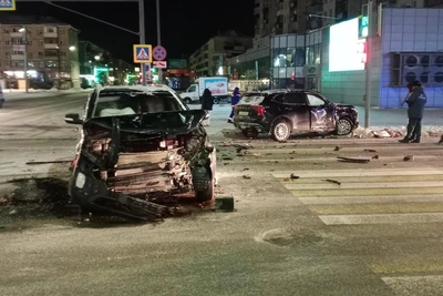 В Кургане пьяный водитель Haval врезался в Kia