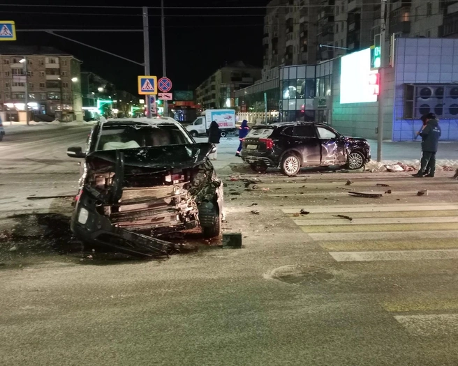 В Кургане ночью произошло ДТП с пьяным водителем | Источник: пресс-служба Управления Госавтоинспекции УМВД России по Курганской области
