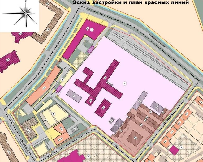 Проект планировки новых многоэтажек.
