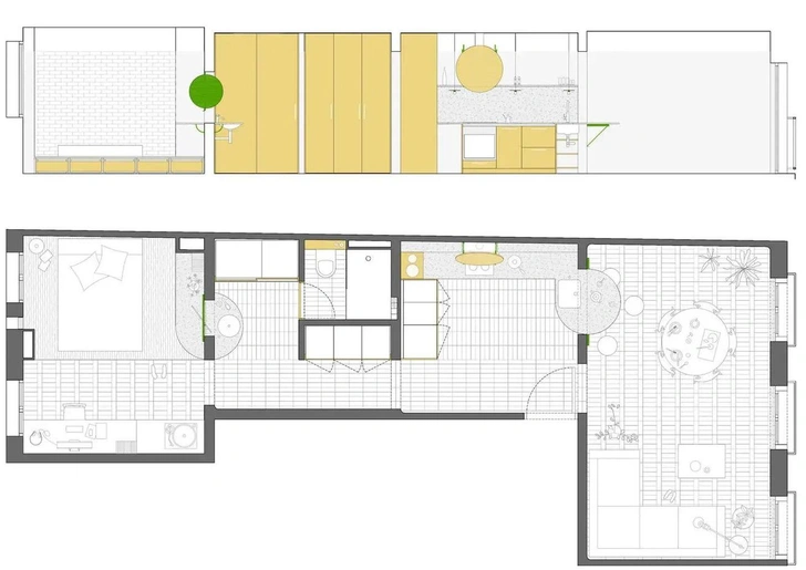 Цвет и бетон: квартира в Мадриде от Nomos Architects