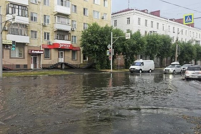 Затопление в Кургане после ливня: ожидаются новые дожди