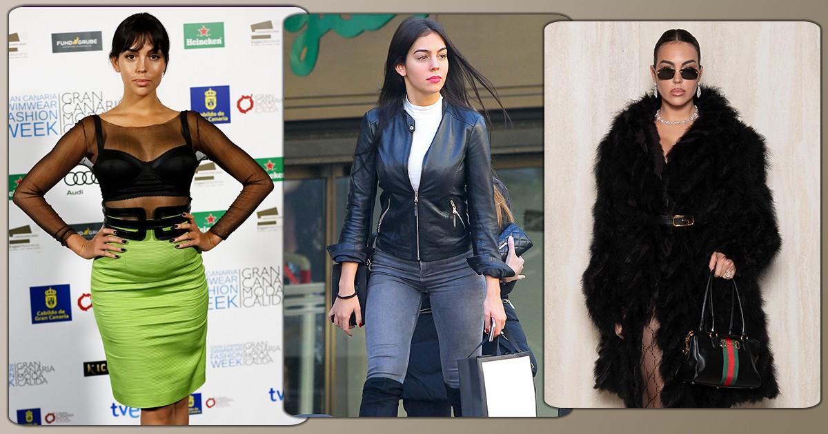 Эволюция стиля Джорджины Родригес, которая приехала к Роналду на автобусе, а уехала на Bugatti