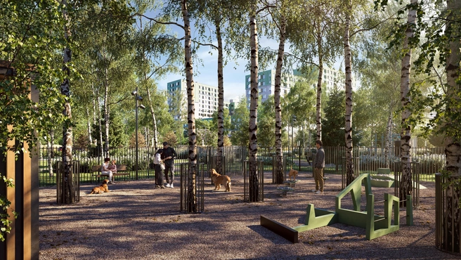 Есть зоны для отдыха, прогулок и других активностей | Источник: «Талан»