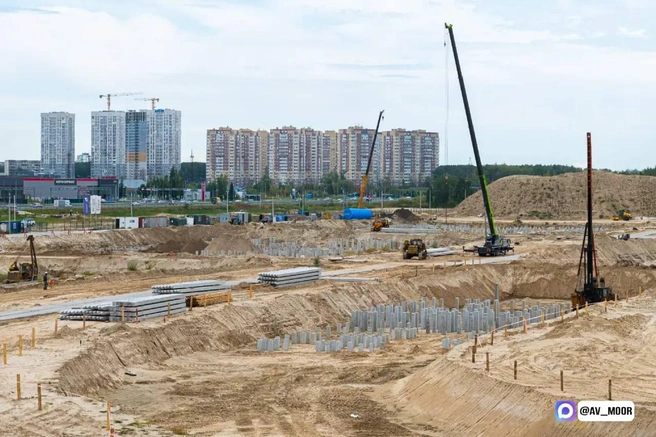 Строительная площадка Межуниверситетского кампуса | Источник: Канал в максе Александра Моора