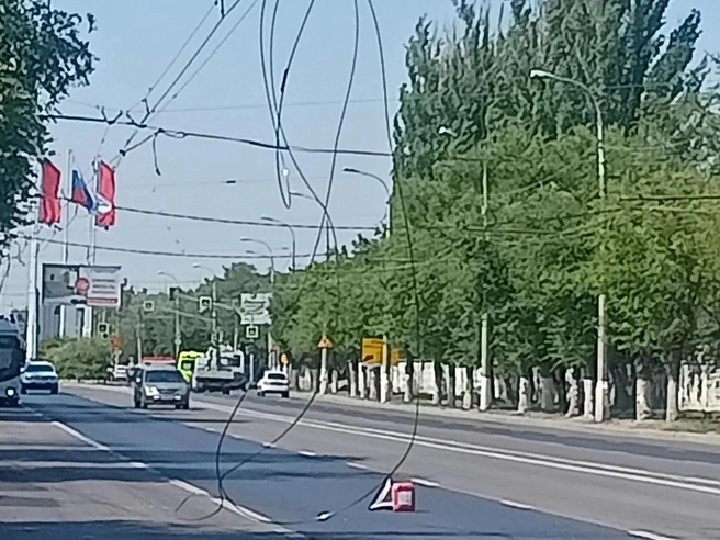 Что стало причиной разрыва провода — только предстоит выяснить | Источник: читатели V1.RU