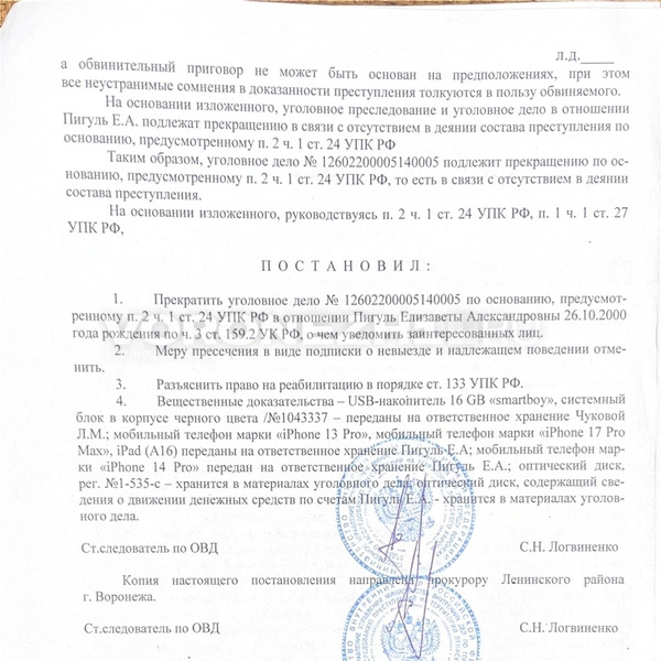 Источник: предоставлено Елизаветой Пигуль