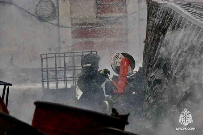 Площадь возгорания составила около 600 квадратных метров  | Источник: МЧС Ярославской области / Telegram
