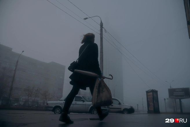 Пасмурное утро теперь каждый день | Источник: Иван Митюшёв / 29.RU