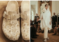 С цветами, жемчугом и лентами: как выглядят биркенштоки для невест