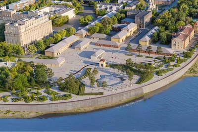 Благоустройство набережной Омской крепости началось без разрешения