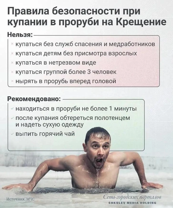 Как окунаться в прорубь: правила купания | Источник: Виталий Калистратов / Сеть городских порталов