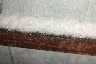 Волгоград накрыло ледяным дождем и снегом