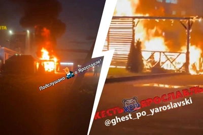 В Ярославле ночью сгорела беседка популярного кафе