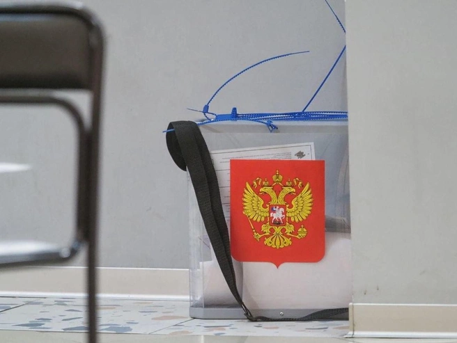 Ящик для надомного голосования | Источник: Михаил Огнев / FONTANKA.RU